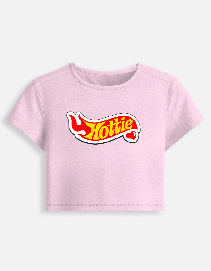 img_dffdbf98fa0cca.jpg "HOTTIE" Baby Tee - Image 1