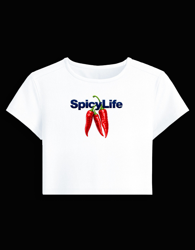 img_6529de89ae651c.jpg "SPICY LIFE" Baby Tee - Image 1