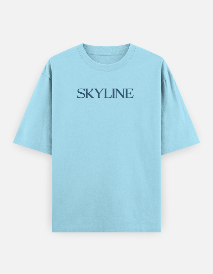 img_8e1f99a52915ef.jpg "SKYLINE" Oversized Classic T-Shirt - Image 1